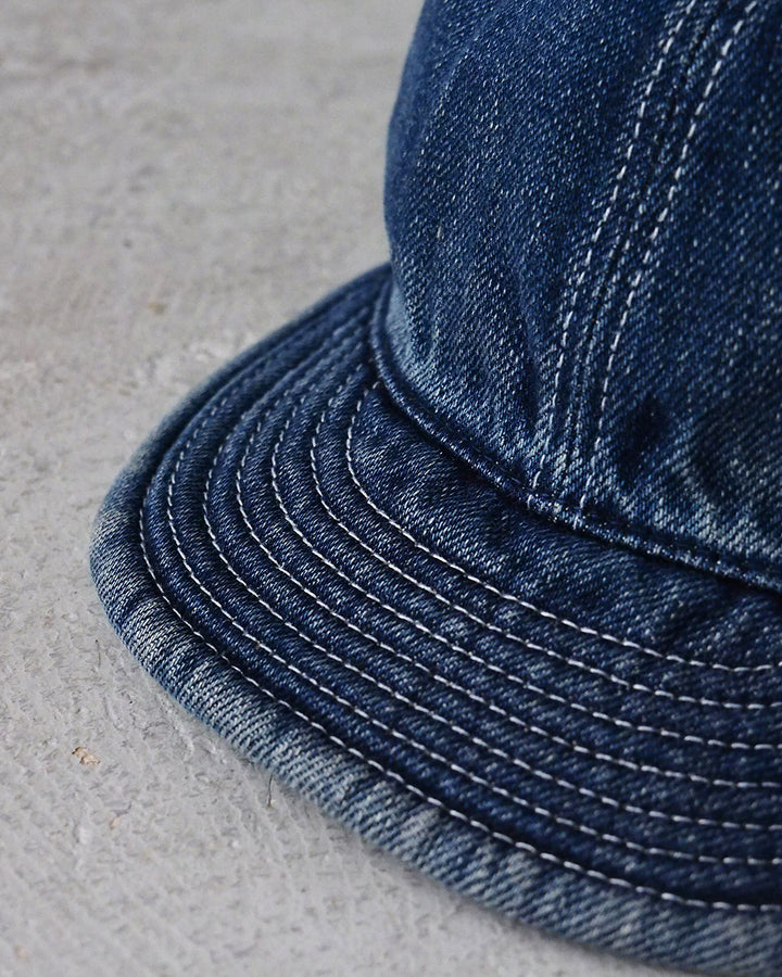 HIGHER ハイヤー HT18006 SELVEDGE DENIM CAP Used Wash