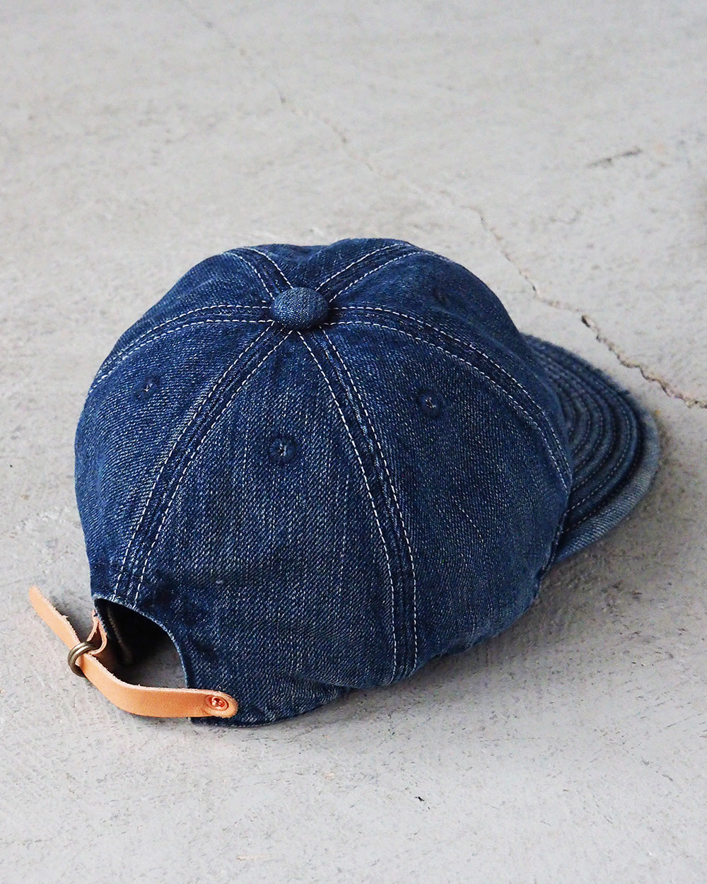 HIGHER ハイヤー HT18006 SELVEDGE DENIM CAP Used Wash
