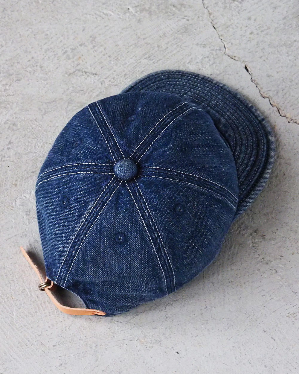 HIGHER ハイヤー HT18006 SELVEDGE DENIM CAP Used Wash