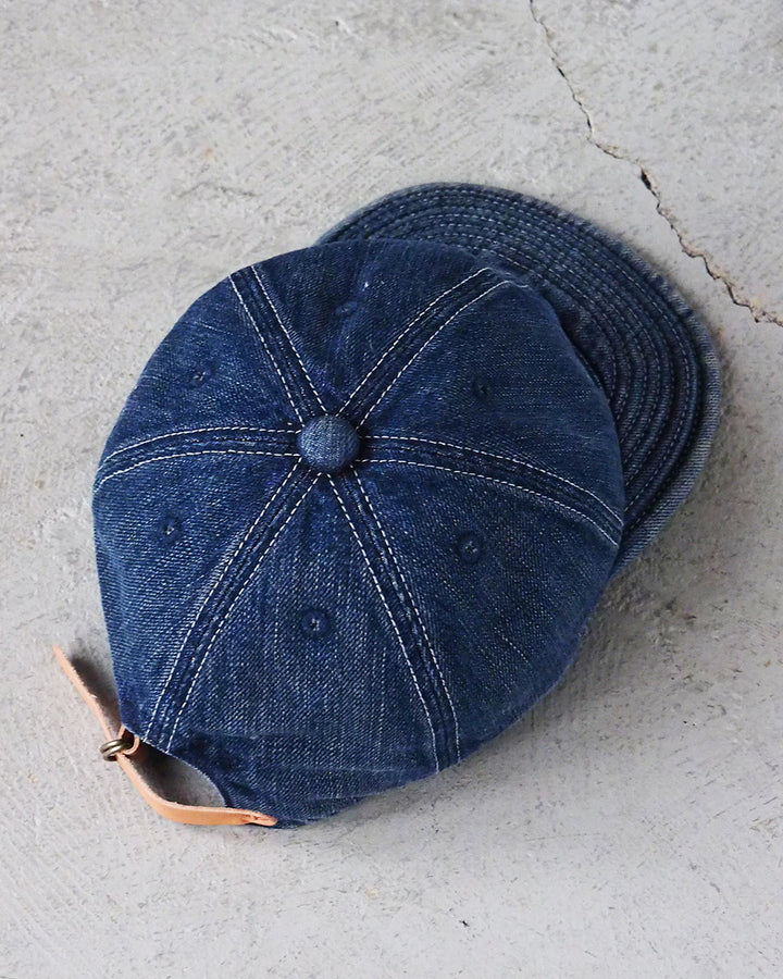 HIGHER ハイヤー HT18006 SELVEDGE DENIM CAP Used Wash