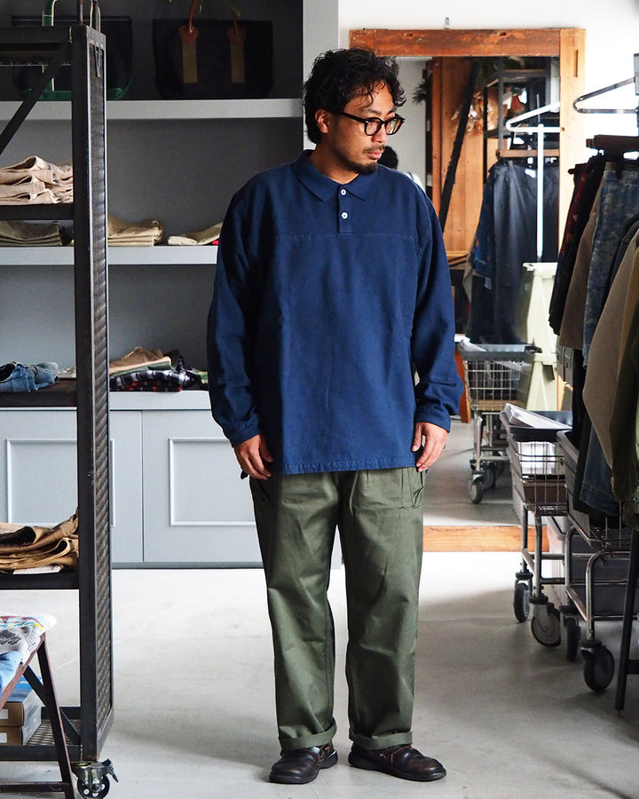 THOUSAND MILE サウザンドマイル Camp Cloth Mountain Shirt Navy