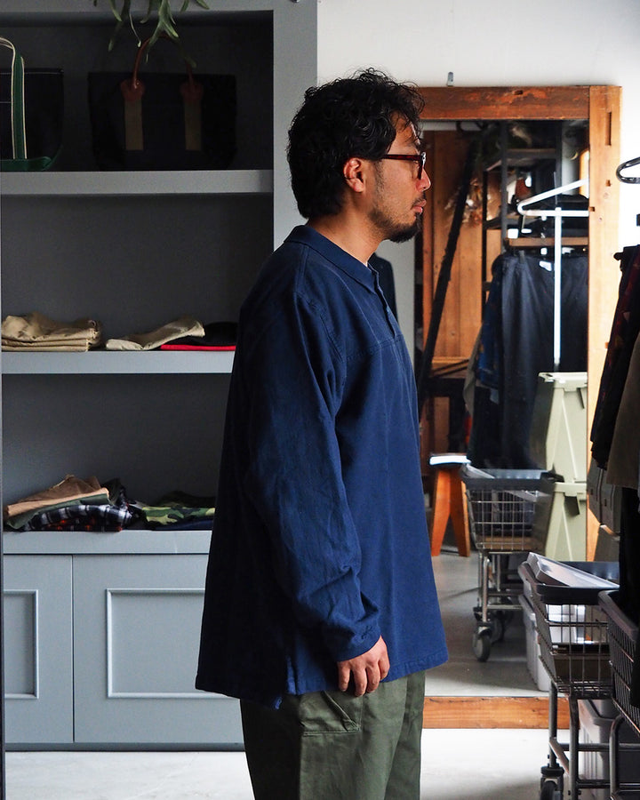 THOUSAND MILE サウザンドマイル Camp Cloth Mountain Shirt Navy
