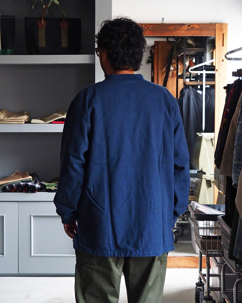 THOUSAND MILE サウザンドマイル Camp Cloth Mountain Shirt Navy