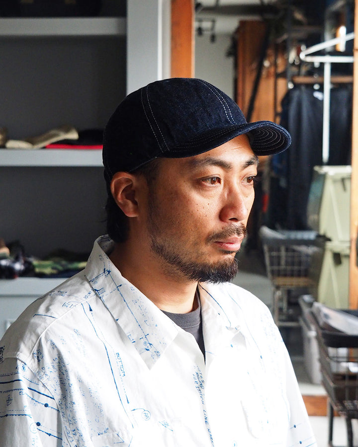 HIGHER ハイヤー HT18006 SELVEDGE DENIM CAP One Wash