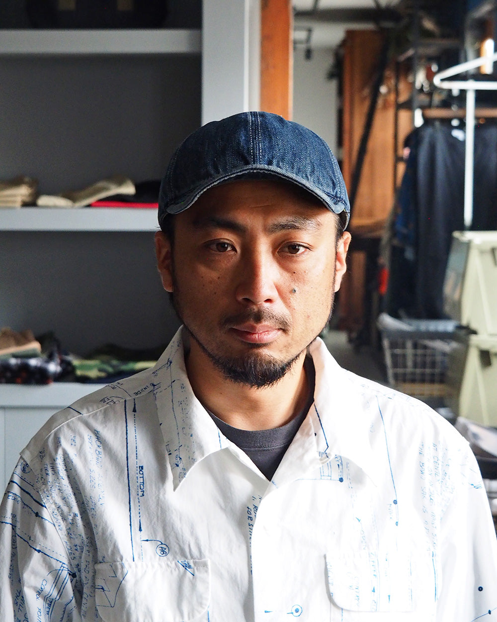 HIGHER ハイヤー HT18006 SELVEDGE DENIM CAP Used Wash