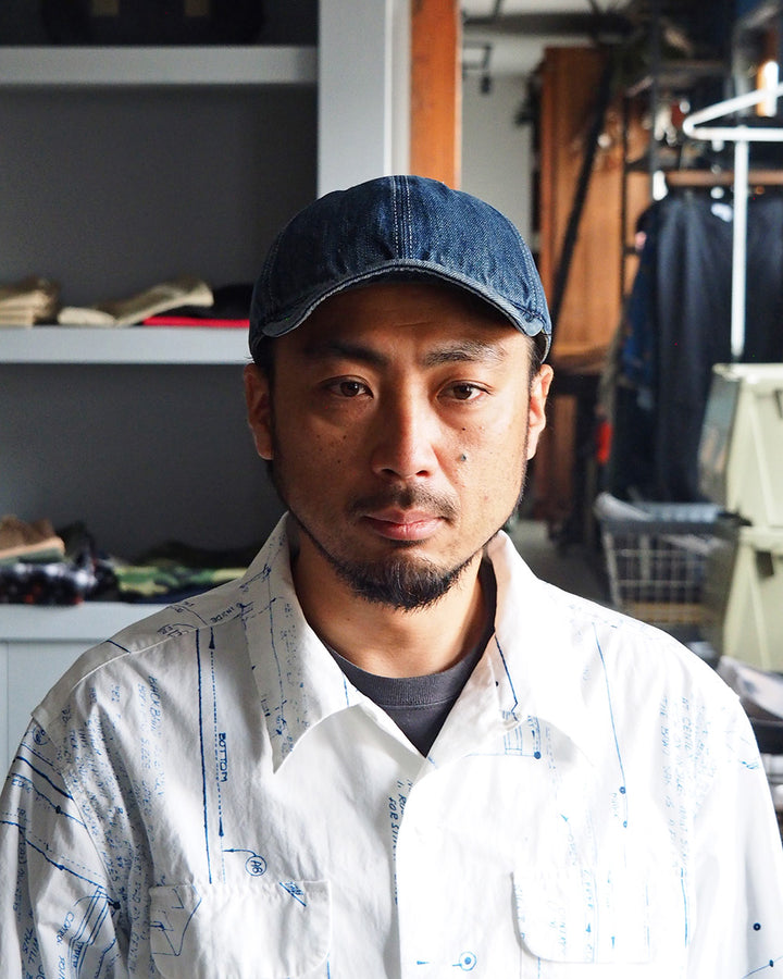 HIGHER ハイヤー HT18006 SELVEDGE DENIM CAP Used Wash