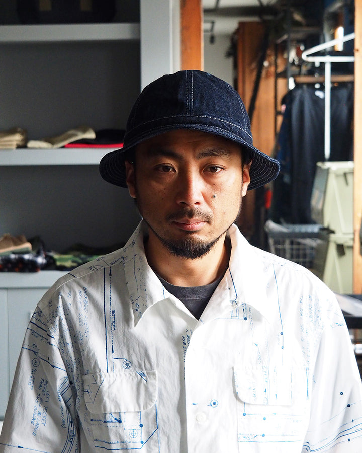 HIGHER ハイヤー HT19005 SELVEDGE DENIM HAT One Wash
