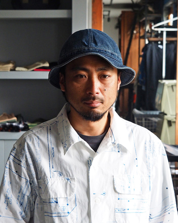 HIGHER ハイヤー HT19005 SELVEDGE DENIM HAT Used Wash