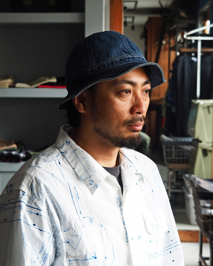 HIGHER ハイヤー HT19005 SELVEDGE DENIM HAT Used Wash