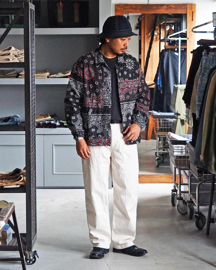 redad レダッド made in USA Bandana Remake Coach Jacket Black A