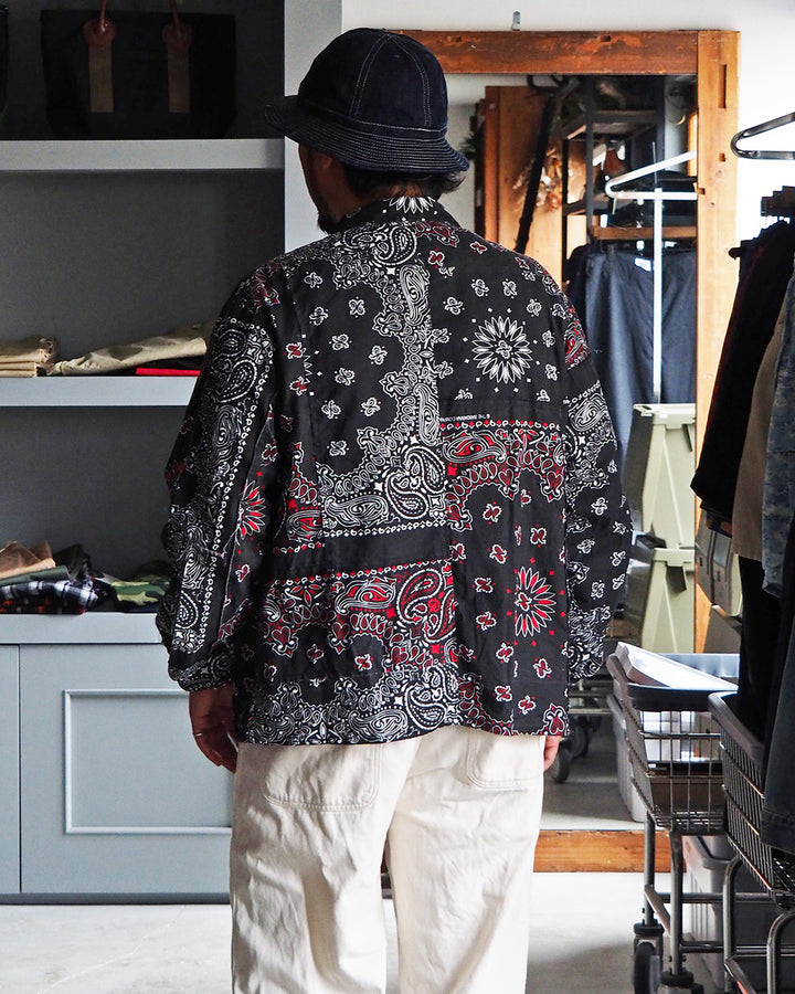 redad レダッド made in USA Bandana Remake Coach Jacket Black A