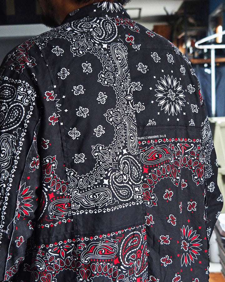 redad レダッド made in USA Bandana Remake Coach Jacket Black A