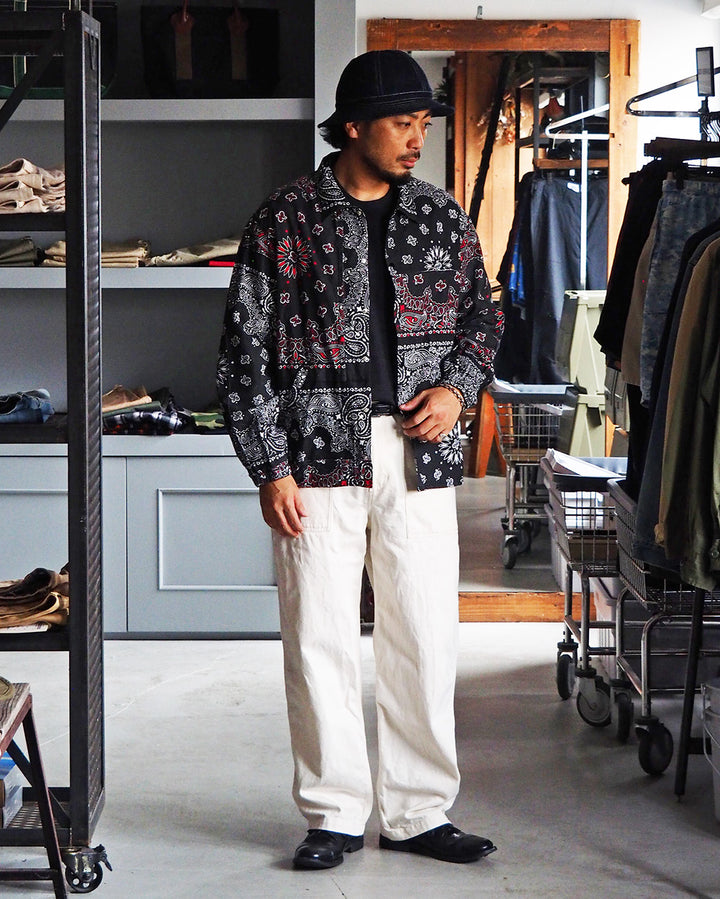 redad レダッド made in USA Bandana Remake Coach Jacket Black C