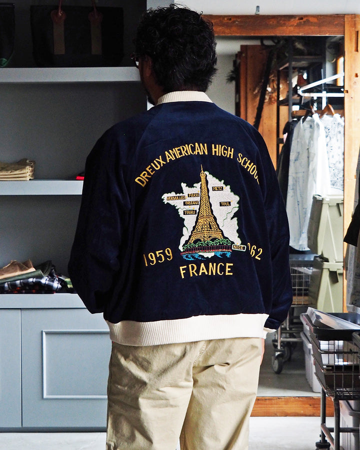 THRIFTY LOOK スリフティルック FRANCE SOUVENIR BLOUSON Navy×Navy