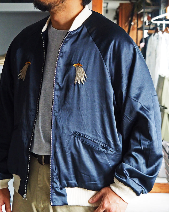 THRIFTY LOOK スリフティルック FRANCE SOUVENIR BLOUSON Navy×Navy