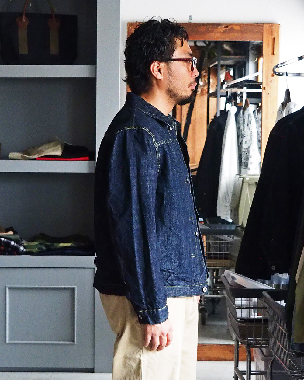 FOB factory エフオービーファクトリー F2460 WWⅡ DENIM BLOUSE