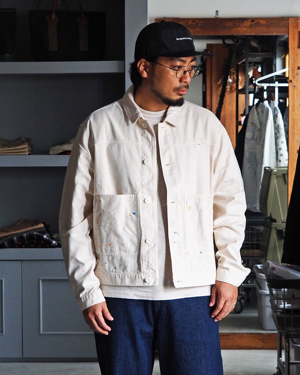 melple メイプル Carpenter Jacket Natural