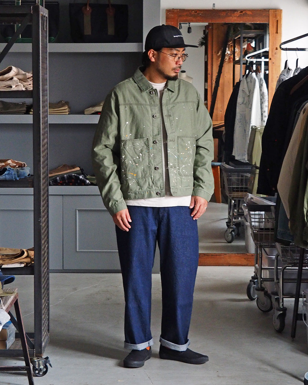melple メイプル Carpenter Jacket Olive