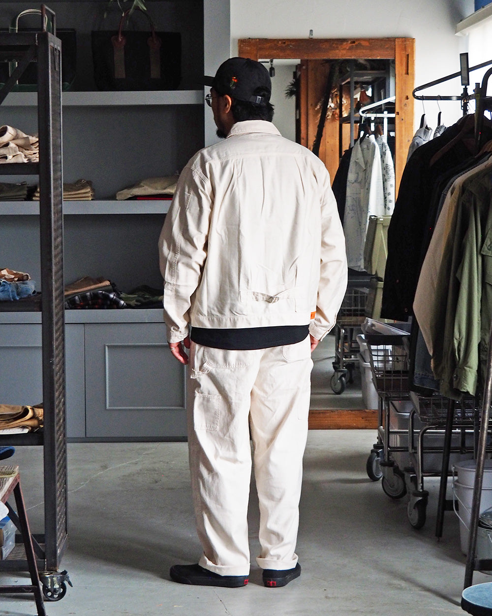 melple メイプル Carpenter Pants Natural