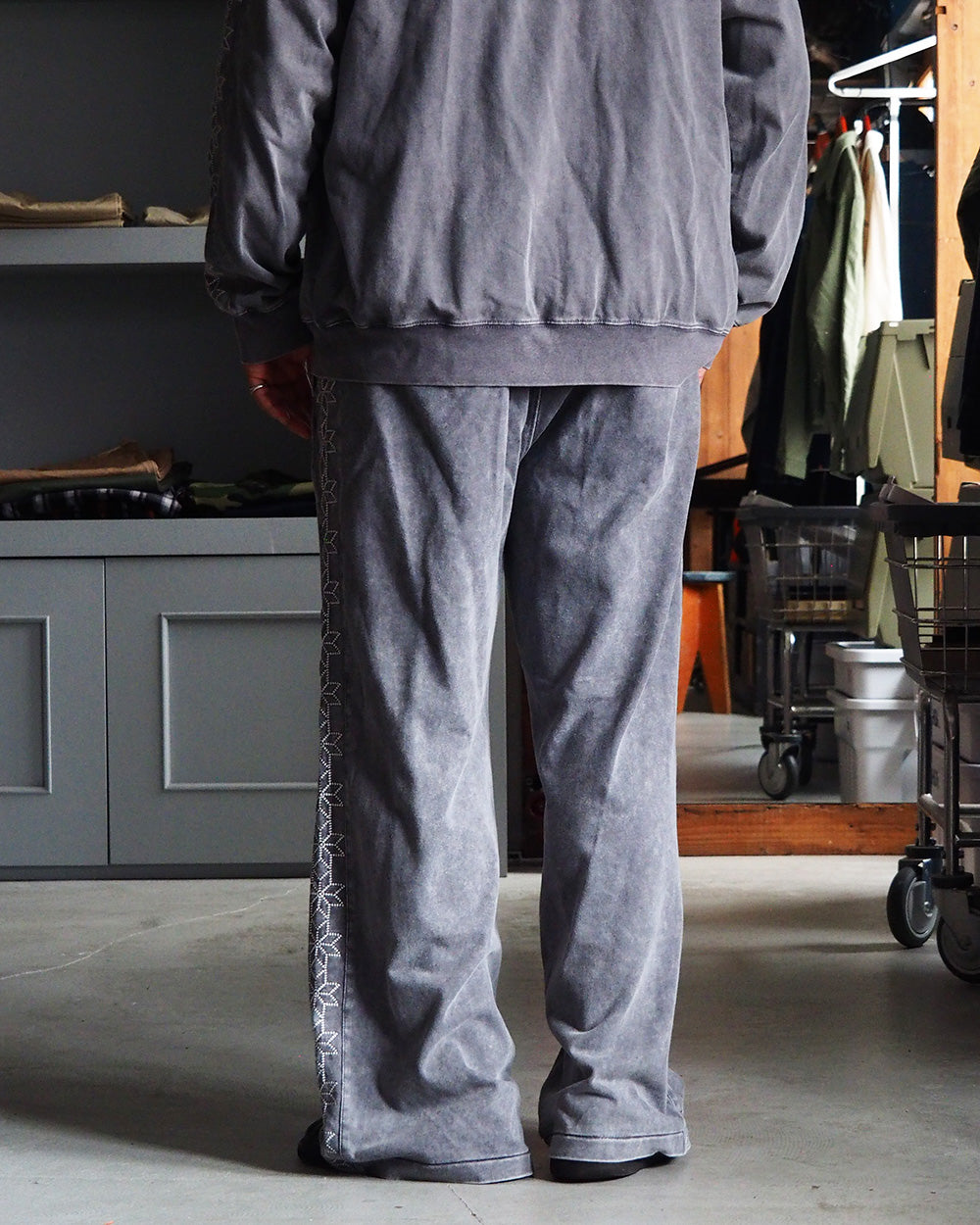 SUNNY SPORTS サニースポーツ Valero Star Track Pants Grey