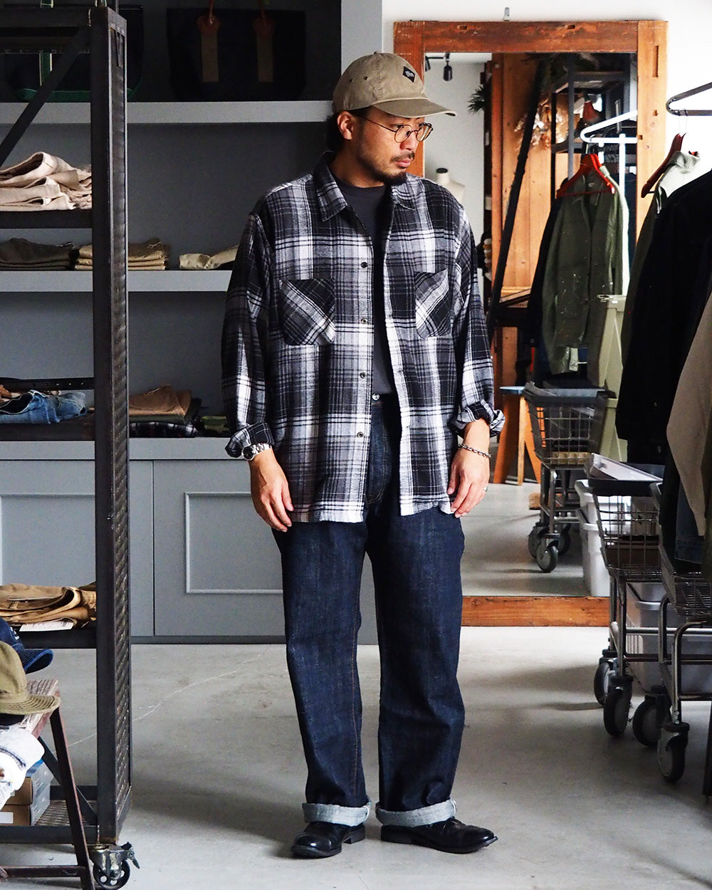 FOB factory エフオービーファクトリー F143 ROCKY SELVEDGE WIDE STRAIGHT 5P