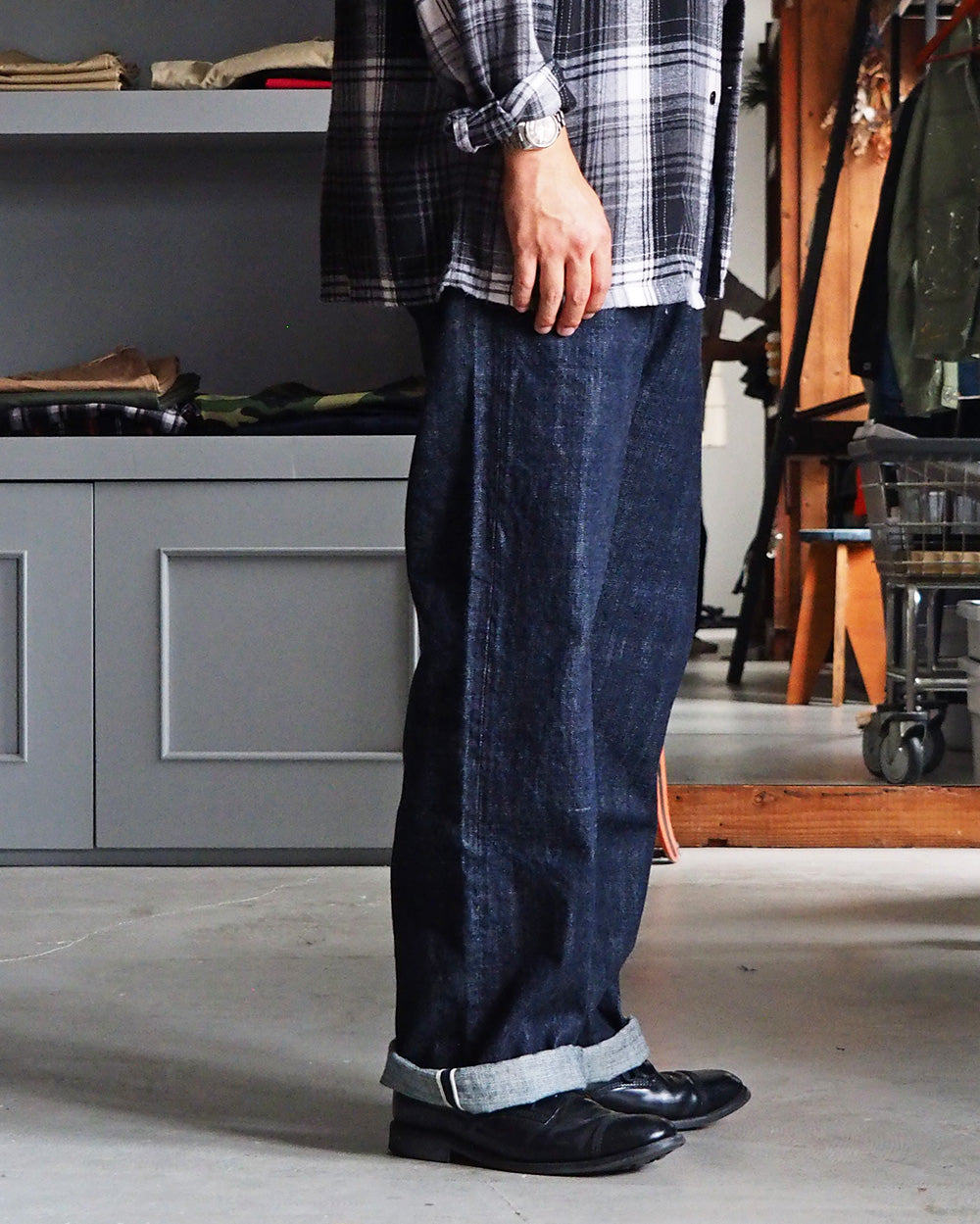 FOB factory エフオービーファクトリー F143 ROCKY SELVEDGE WIDE STRAIGHT 5P