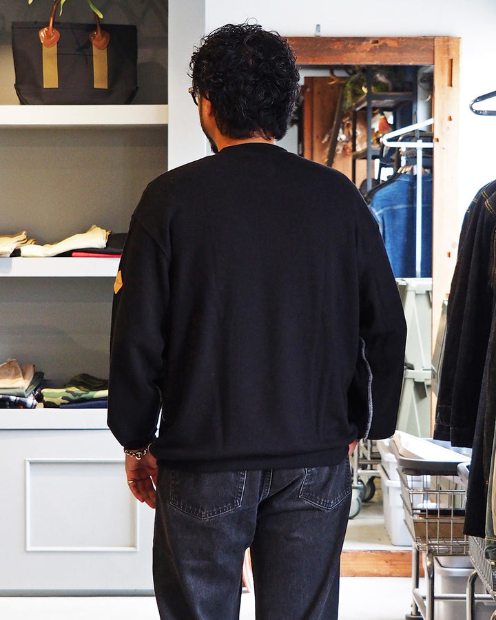 melple メイプル Dreamy Crewneck Black