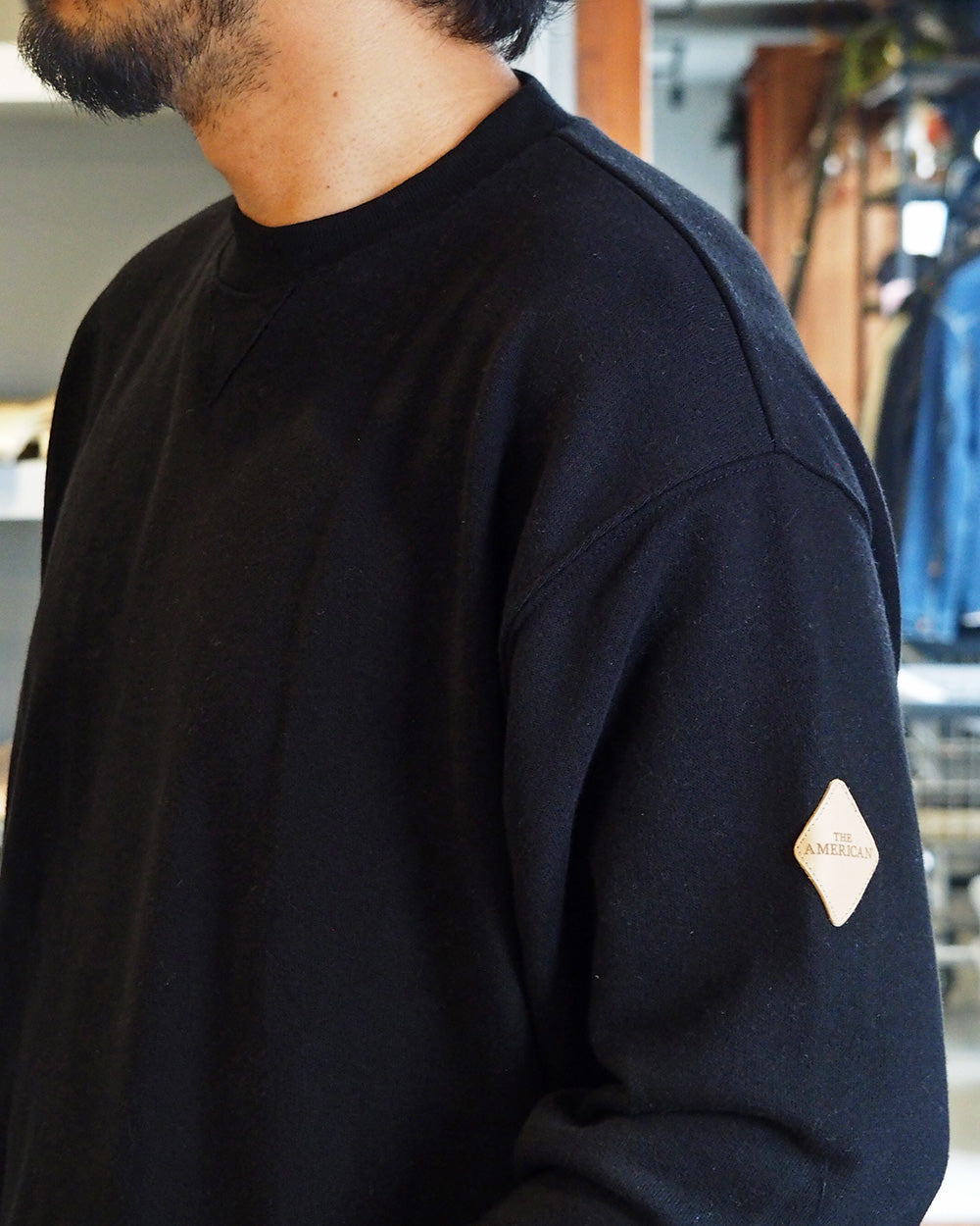 melple メイプル Dreamy Crewneck Black