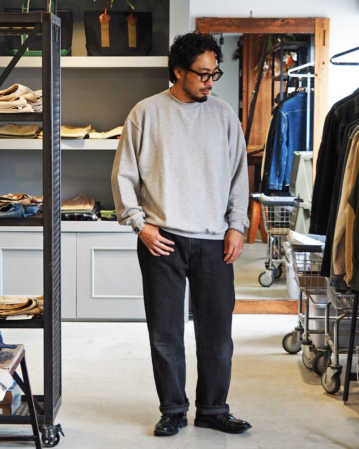 melple メイプル Dreamy Crewneck Heather Grey