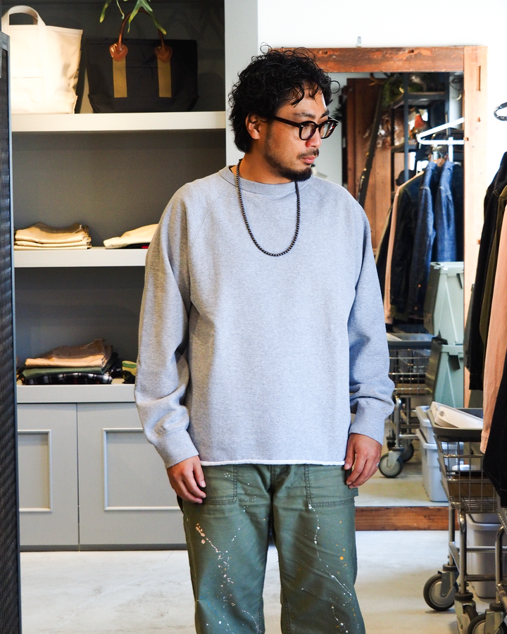WALLA WALLA SPORT ワラワラスポーツ 13oz CREW SWEAT SHIRT Heather Grey