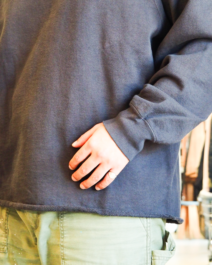 WALLA WALLA SPORT ワラワラスポーツ 13oz CREW SWEAT SHIRT Used Black