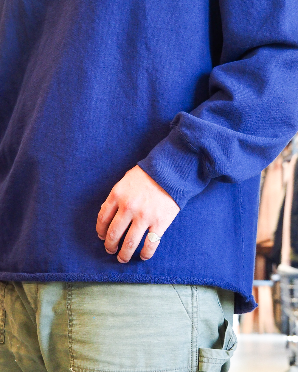 WALLA WALLA SPORT ワラワラスポーツ 13oz CREW SWEAT SHIRT Navy Purple