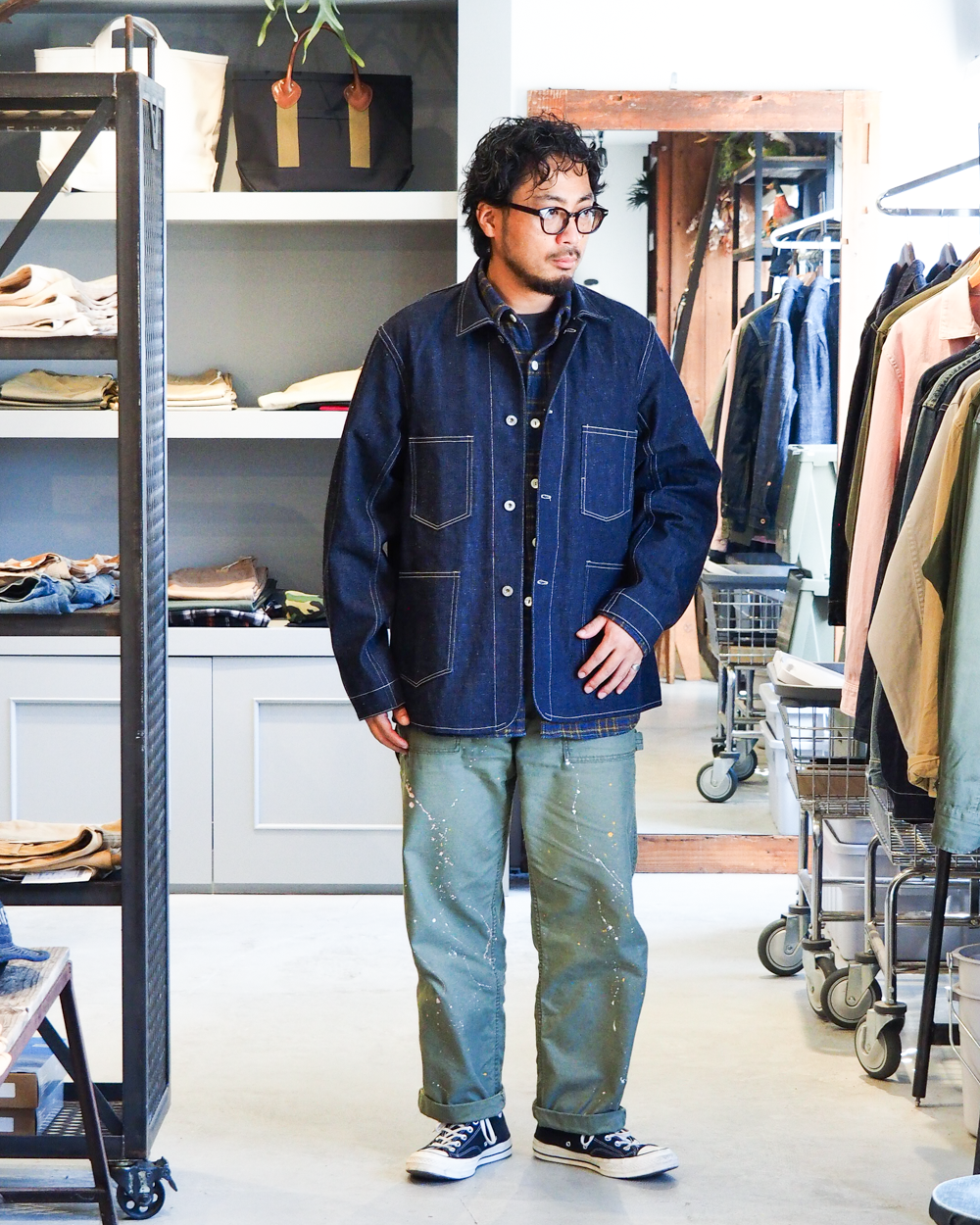 WAREHOUSE ウエアハウス 2249 1910’S BIG BOB CHORE JACKET Indigo