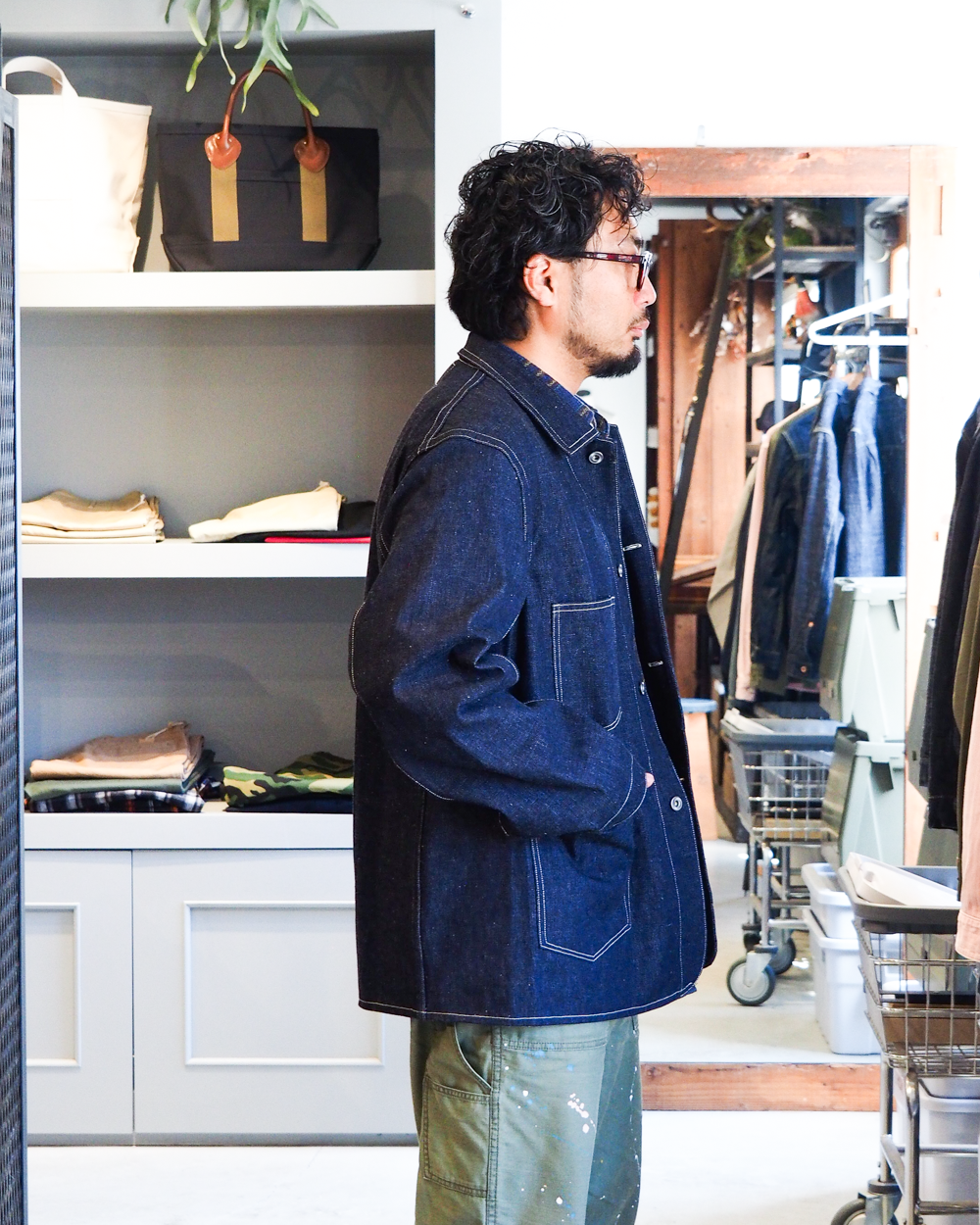 WAREHOUSE ウエアハウス 2249 1910’S BIG BOB CHORE JACKET Indigo