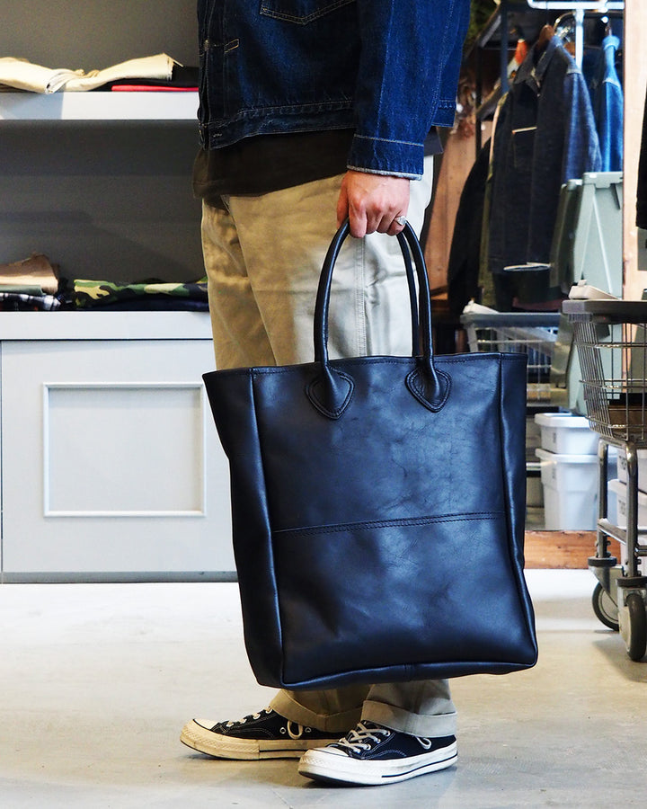 HERITAGE LEATHER ヘリテージレザー All Leather Tote Bag made in USA Black