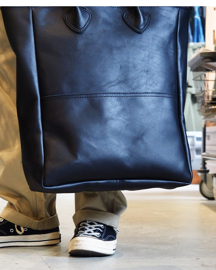 HERITAGE LEATHER ヘリテージレザー All Leather Tote Bag made in USA Black
