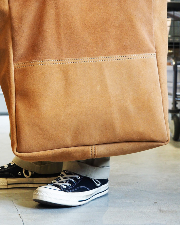 HERITAGE LEATHER ヘリテージレザー All Leather Tote Bag made in USA Sand Suede