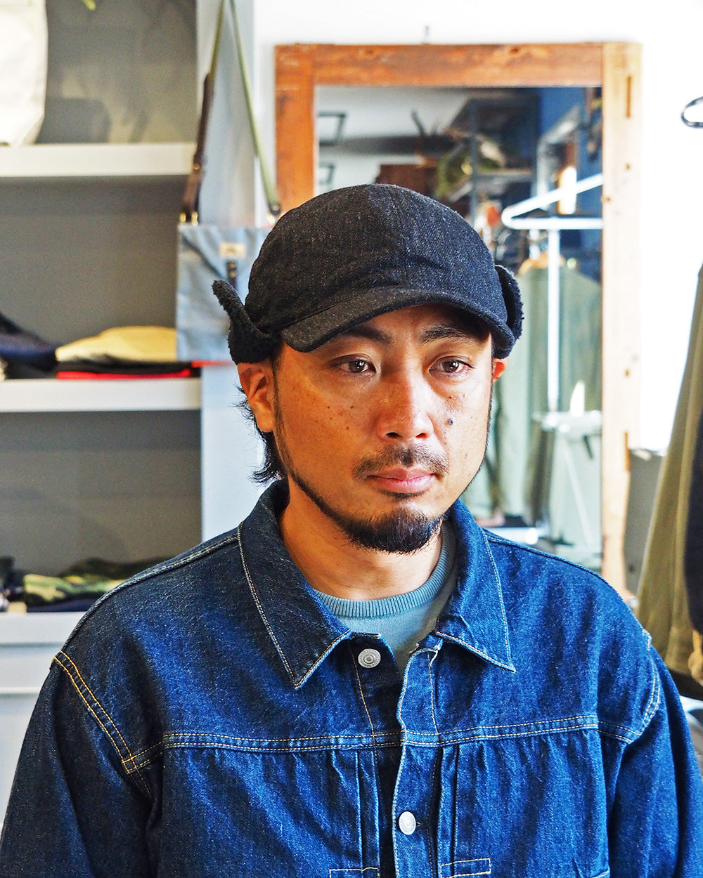 HIGHER ハイヤー HT25024 C/W MILITARY SERGE HUNTER CAP