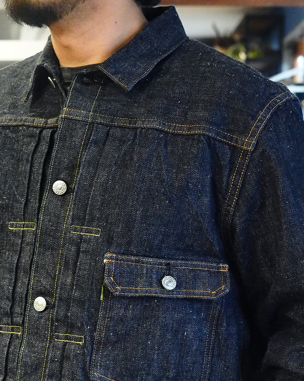 FOB factory エフオービーファクトリー F2466 SV Denim 1st TYPE JACKET