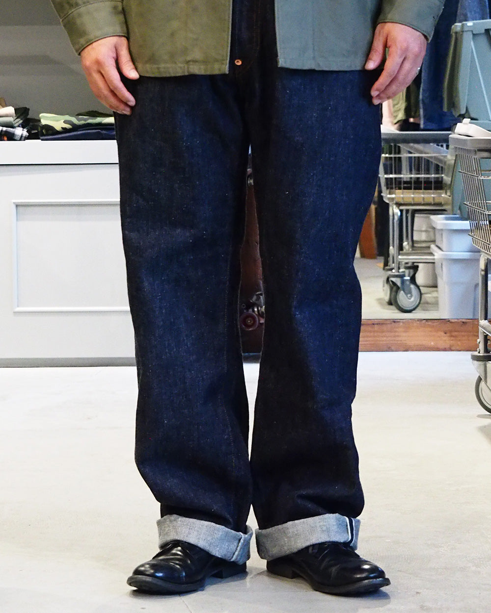 FOB factory エフオービーファクトリー F137 SV Denim WEST OVERALLS