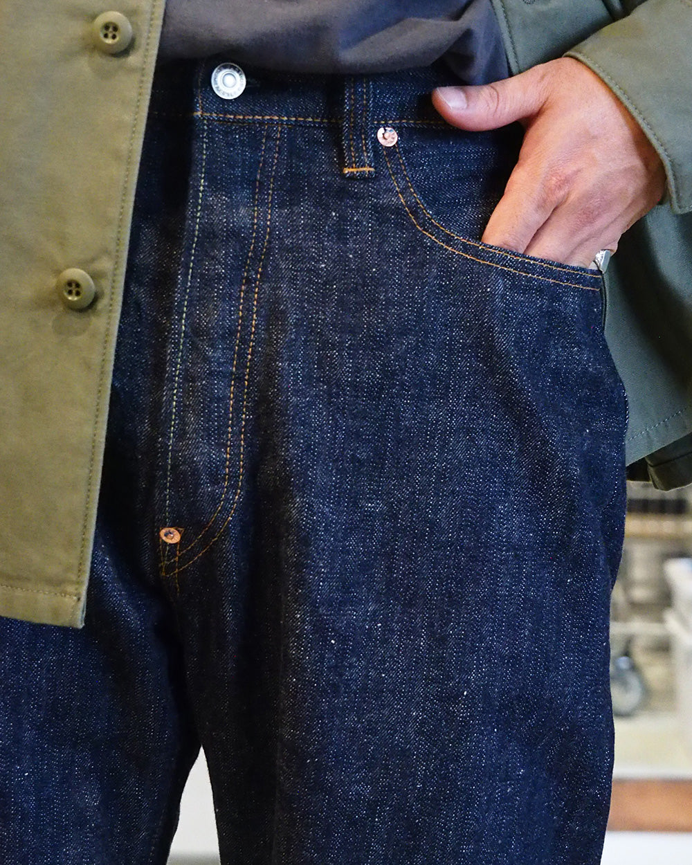 FOB factory エフオービーファクトリー F137 SV Denim WEST OVERALLS