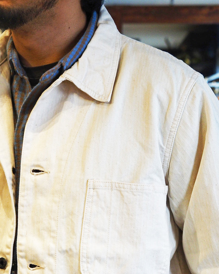 FOB factory エフオービーファクトリー F2472 N-3 UTILITY JACKET Ecru