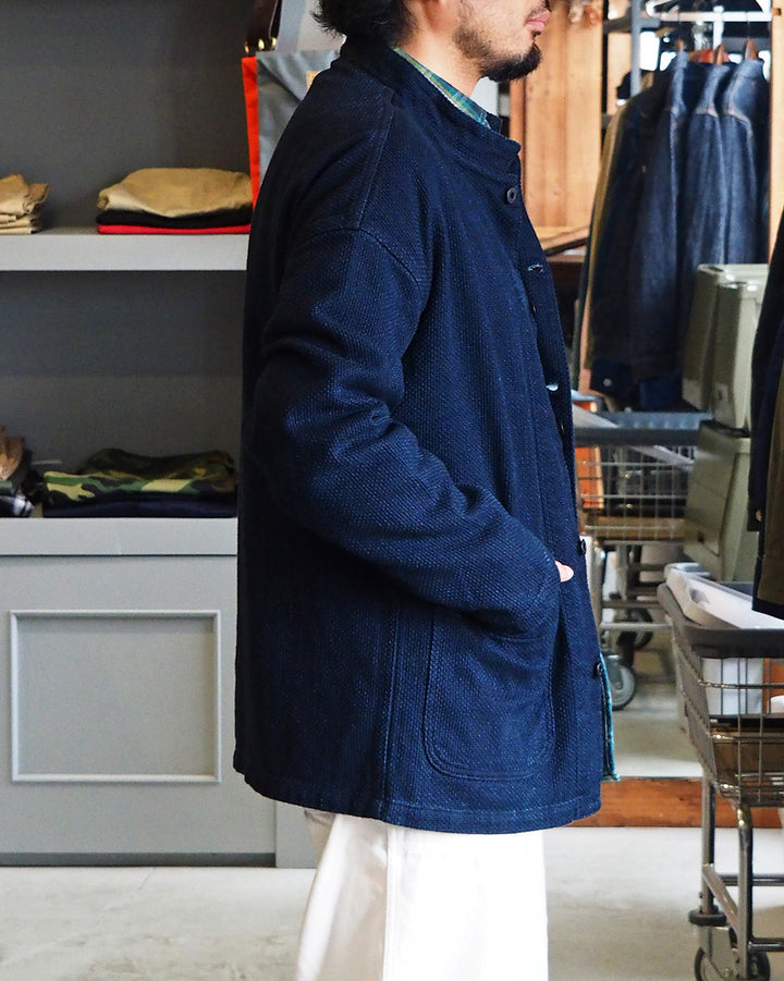 FOB FACTORY F2468 INDIGO SASHIKO JACKET