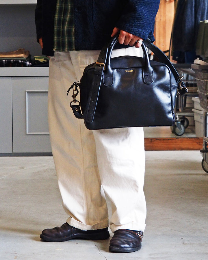 John Woodbridge &amp; Sons Makers ジョンウッドブリッジ 12inch Computer Bag with strap Black