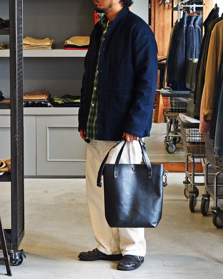 John Woodbridge &amp; Sons Makers ジョンウッドブリッジ Tote Bag Medium with strap Black