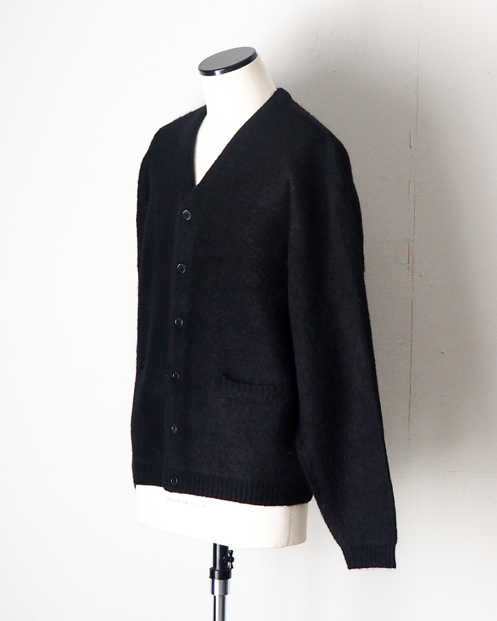 TOWN CRAFT タウンクラフト tc26f010 MOHAIR SHAGGY CARDIGAN Black