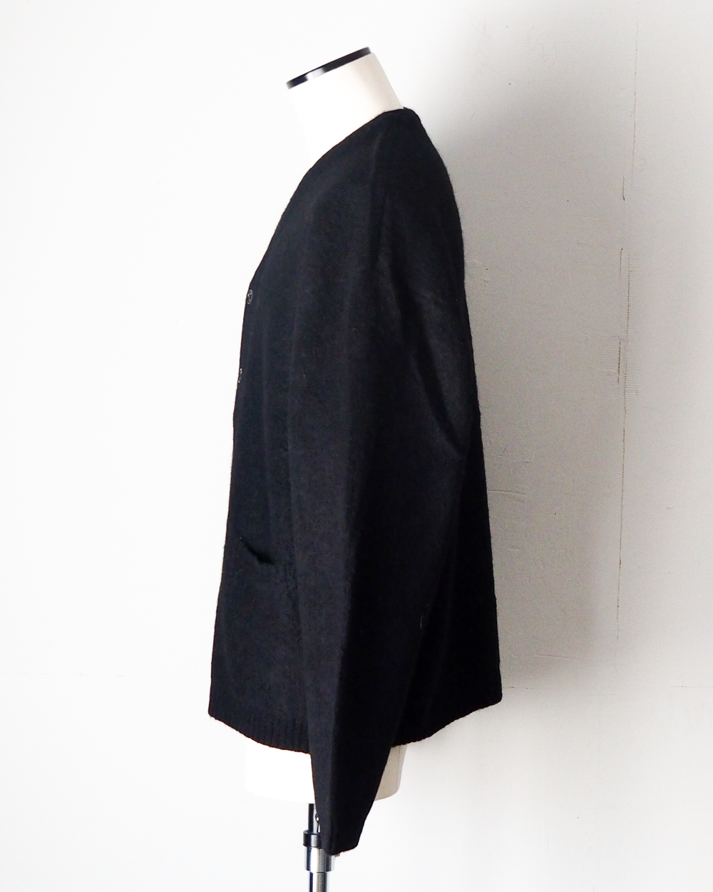 TOWN CRAFT タウンクラフト tc26f010 MOHAIR SHAGGY CARDIGAN Black