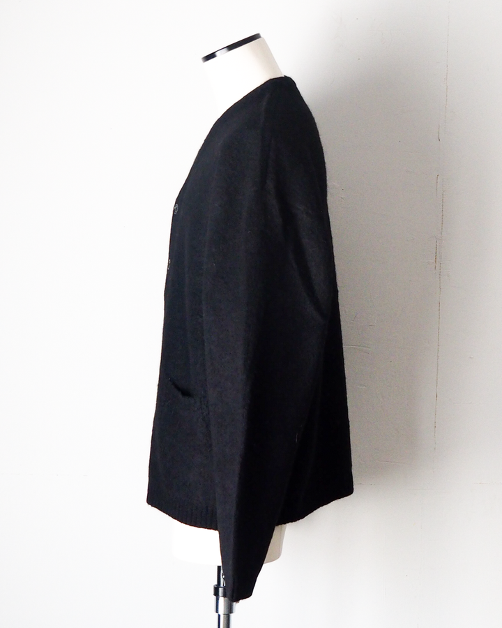 TOWN CRAFT タウンクラフト tc26f010 MOHAIR SHAGGY CARDIGAN Black