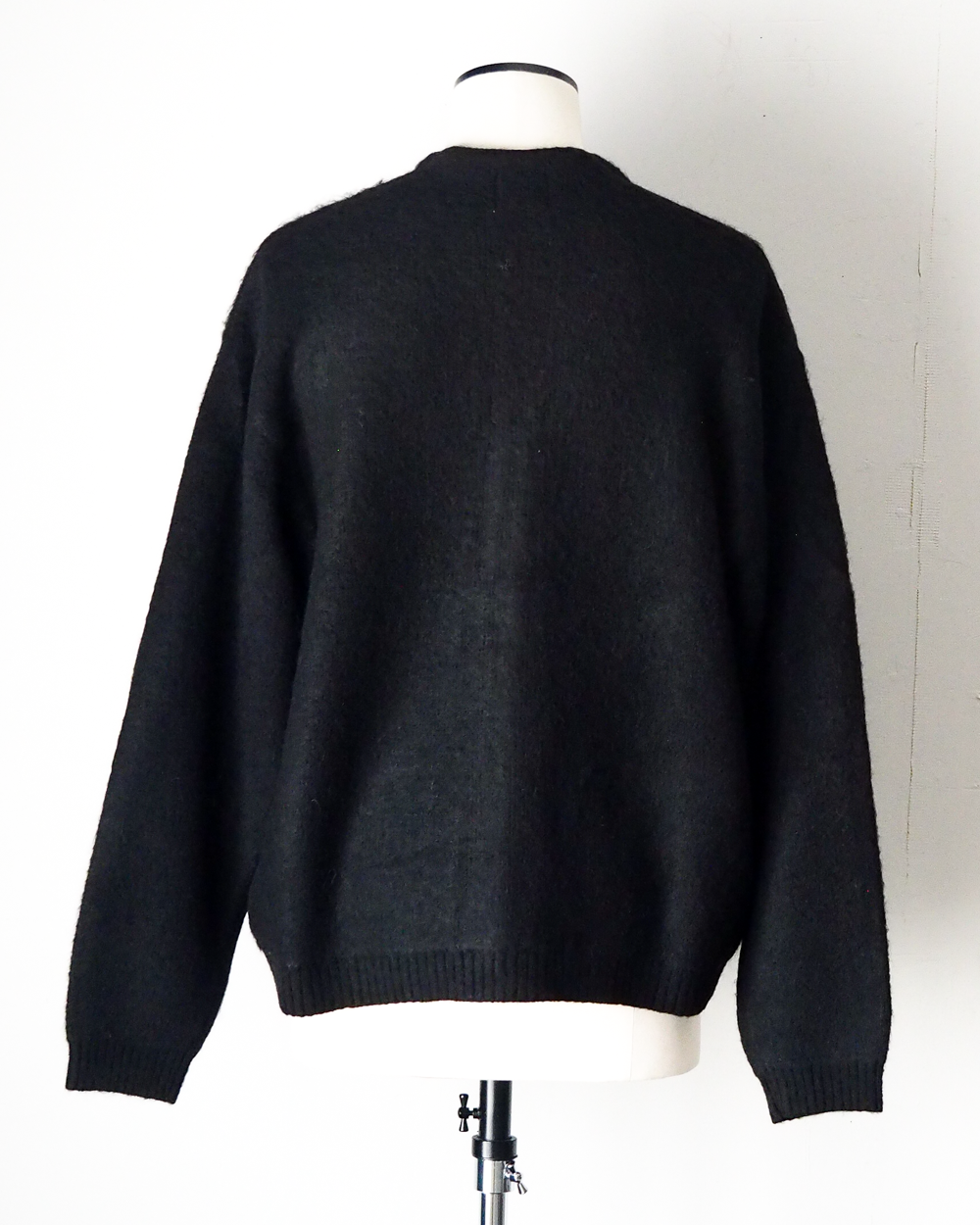 TOWN CRAFT タウンクラフト tc26f010 MOHAIR SHAGGY CARDIGAN Black