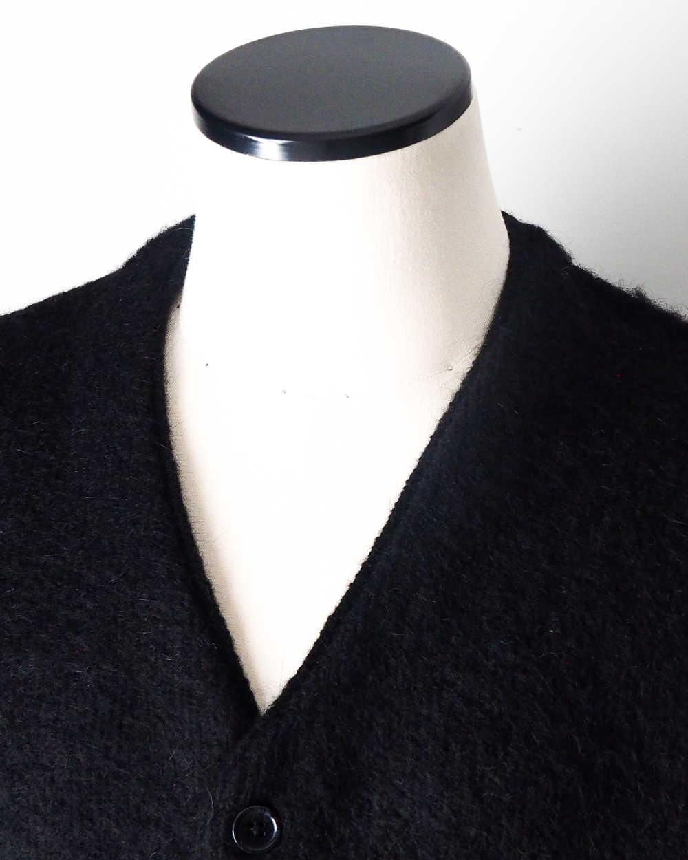 TOWN CRAFT タウンクラフト tc26f010 MOHAIR SHAGGY CARDIGAN Black